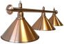 Лампа на три плафона "Elegance" (бронзовая штанга, бронзовый плафон D35см)